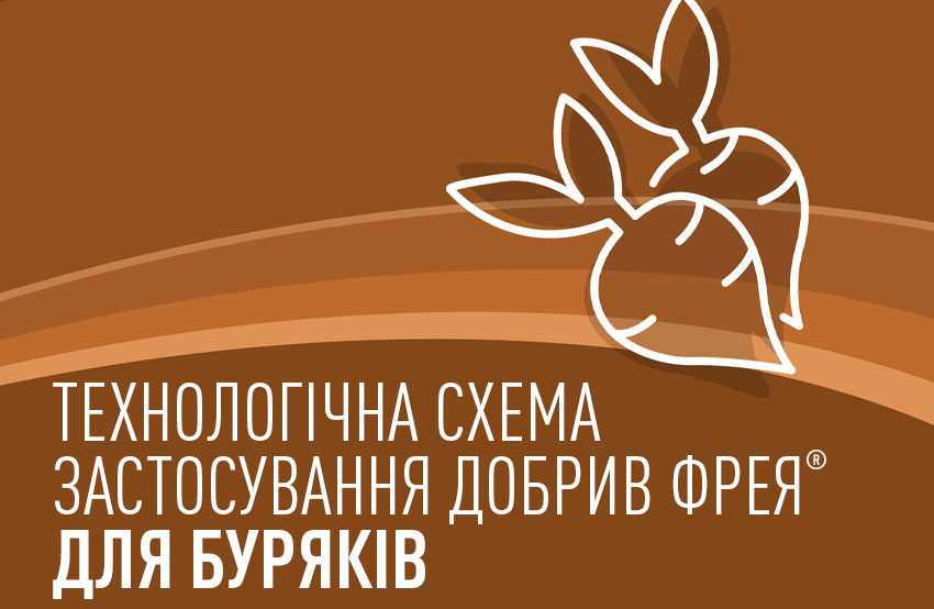 Технологічні схеми комплексного застосування добрив Фрея® для цукрового буряку